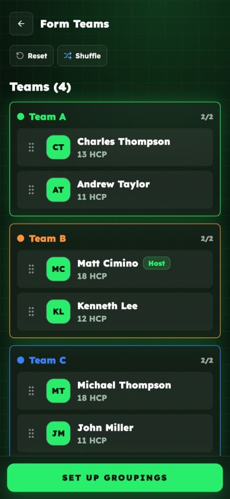 Create Teams screenshot